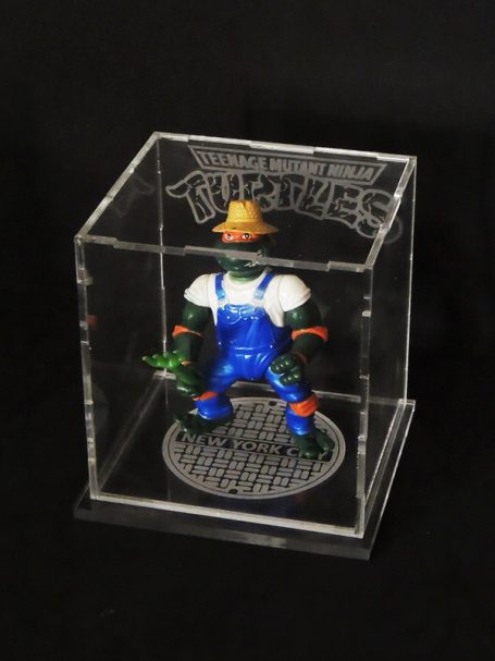 Ninja Turtle vintage figure display box