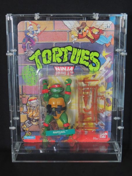 Ninja Turtle vintage figure display box